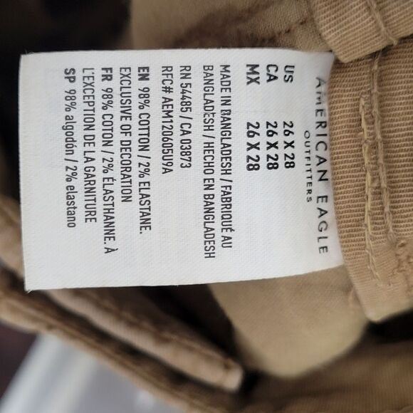 American Eagle Flex Athletic Chino 26×28 - Picture 3 of 5